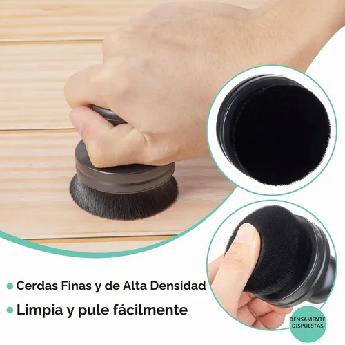 Vista 3 de Dreyoo - Paquete de 2 cepillos aplicadores de brillo de neumáticos de automóvil con cubierta de sello incluida