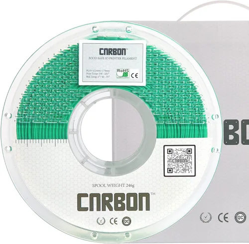 Vista 16 de Filamento para impresora 3D PLA+ de grado alimenticio certificado – CARBON by Comfy Materials – Probado en laboratorio, compatible con la FDA, apto