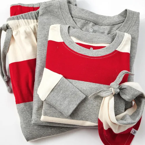 Vista 4 de HonestBaby - Pijama familiar navideña de algodón orgánico