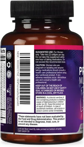 Vista 8 de Vitaminas prenatales para mujeres con ácido fólico + Omega 3 DHA para el desarrollo del cerebro fetal, el mejor suplemento de vitamina prenatal