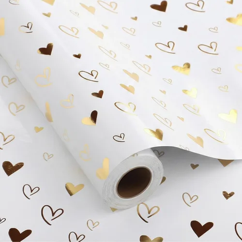 Vista 14 de woric Rollo de papel de regalo reversible para baby shower, de 17 pulgadas x 33 pies, papel de regalo para bebé niño con diseño de elefante azul