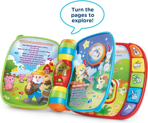 Vista 2 de VTech Libro de Rimas Musicales, Rojo
