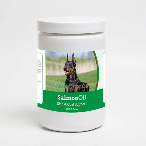 Vista 311 de Healthy Breeds Affenpinscher - Masticables suaves de aceite de salmón, 90