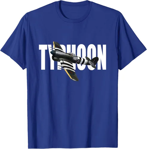 Vista 19 de RAF Hawker Typhoon WW2 Fighter Aircraft T-Shirt