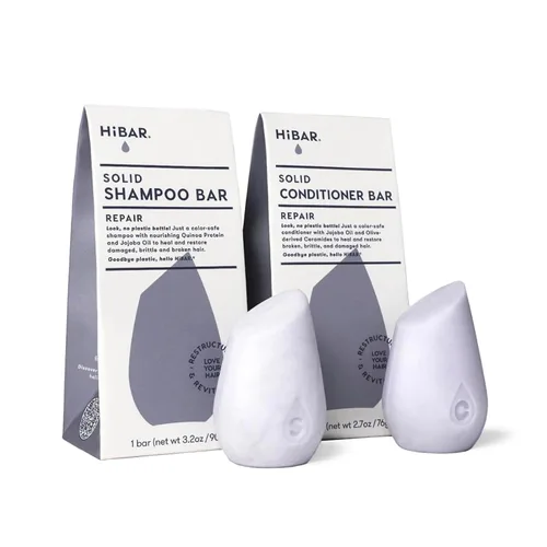 Vista 5 de HiBAR - Set de champú y acondicionador para rizos - Para cabello rizado - Define, limpia y nutre - Babasú, manteca de pracaxi y complejo para rizos