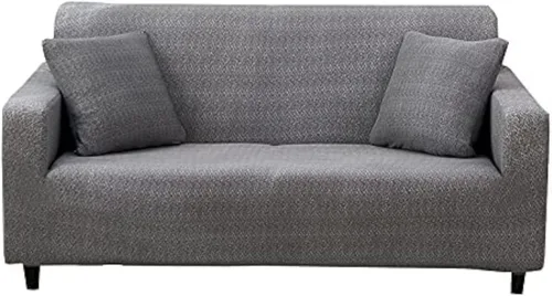 Vista 38 de HOOBUY Funda de sofá estampada, Funda elástica para sillón, funda de sofá biplaza con patrones para sillón con cojines de 2 plazas, Juego de sofá Bd