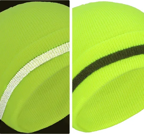 Vista 4 de Geyoga - Gorro de punto reflectante (2 unidades)