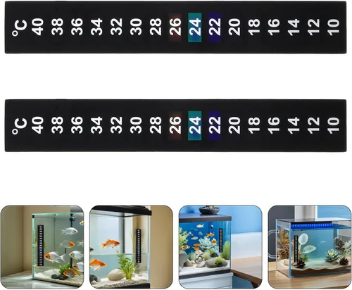 Vista 9 de Xmas Adhesive Liquid Crystal Thermometer Strip for Fish Tanks