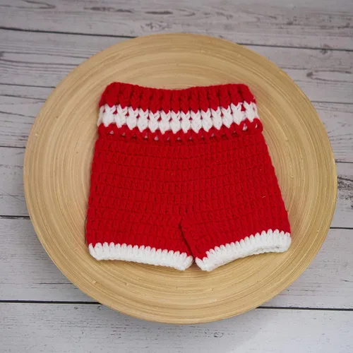 Vista 4 de Conjunto de accesorios de fotografía para recién nacidos para niños niñas accesorios para fotos de bebé guantes de boxeo hechos a mano pantalones