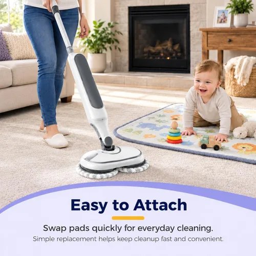 Vista 6 de 8-Pack S8201 Steam Mop Replacement Pads Compatible with Shark S8001