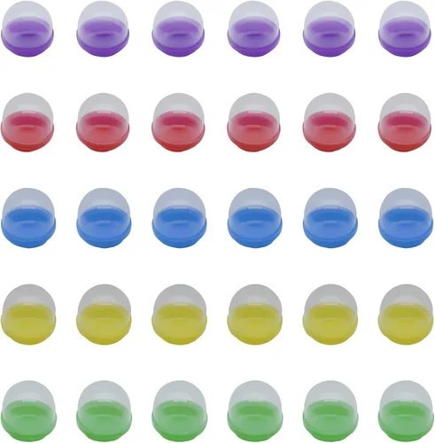 Vista 6 de 30 unids 28mm/1.1inch Round Capsules Clear Empty Vending Machine Cápsulas Contenedores para Máquinas de Gumball Transparente