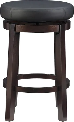 Vista 6 de Linon Maya, 24", taburete negro mostrador, Contador negro