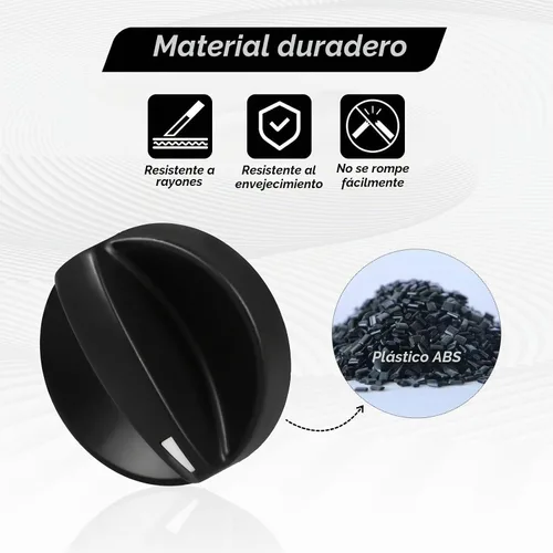 Vista 2 de 3 pomos de control de HVAC, calentador de aire acondicionado, interruptor climático, perilla de control de velocidad del ventilador compatible