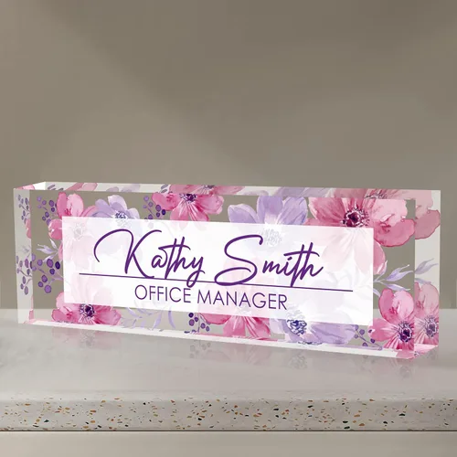 Vista 35 de Placa de nombre personalizada para escritorio, placa de nombre de escritorio personalizada, placa de nombre acrílica, accesorios de escritorio