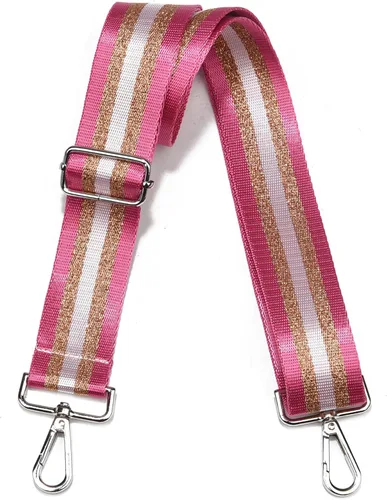 Vista 80 de LVYOUME Correa para bolso, accesorios plateados, correas anchas para bolsa, correa de hombro ajustable para bolsos