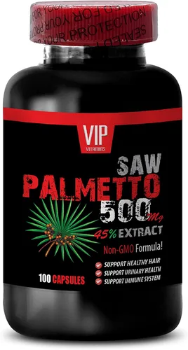 Vista 2 de Saw Palmetto - Extracto de Saw Palmetto 500MG - Saw Palmetto para mujeres pérdida de cabello - Suplementos herbales de palma enana americana