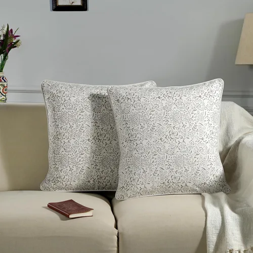 Vista 30 de Ridhi Juego de 2 fundas de almohada decorativas de 16 x 16 pulgadas con estampado de bloques de color azul aguamarina para sala de estar