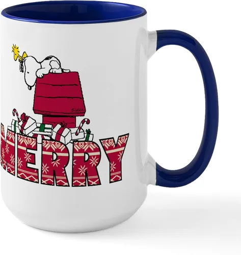 Vista 92 de CafePress SNOOPY Joe Cool - Taza de café de cerámica (15.0 fl oz)