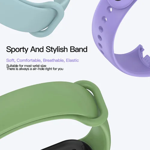 Vista 4 de AWINNER Bandas compatibles con Xiaomi Mi Band 8 Smartwatch Pulseras de repuesto para Mi 8