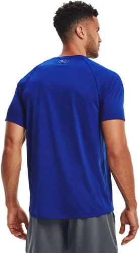 Vista 3 de Under Armour Camiseta Tech 2.0 SS para hombre novedosa camiseta suelta verde claro.