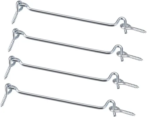 Vista 8 de uxcell Gancho giratorio de puerta de puerta de 1.7 pulgadas, para puerta de ventana de madera con tornillos de montaje, 4