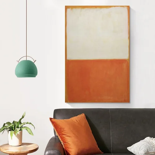 Vista 4 de Mark Rothko Prints Póster Zonder-Titel-Olieverf-op-doek-1955 - Póster de pared en lienzo, pósteres de pintura fotográfica, póster, decoración