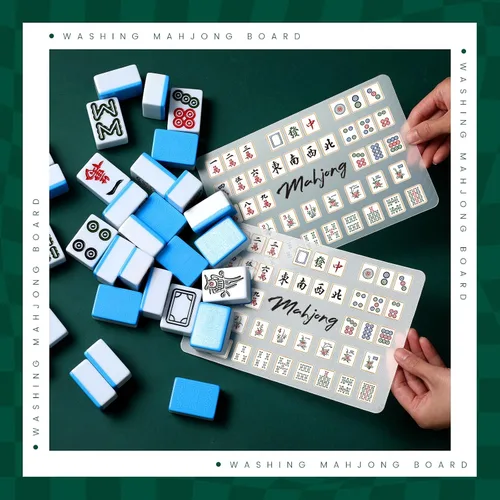 Vista 3 de Seenelling 4 tarjetas Mahjong Tile Shuffler, estilo clásico