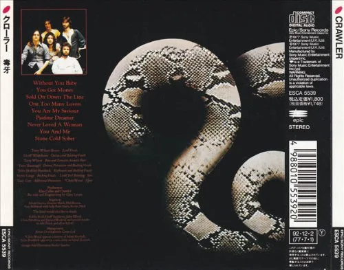 Vista 2 de Crawler Self Titles Cd Wstone Cold Sober Japanese Import