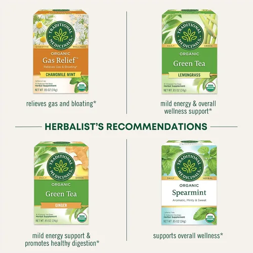 Vista 7 de Traditional Medicinals Organic Té Verde té de hibisco Apoya la salud del corazón, Kosher, sin OMG, sin cafeína