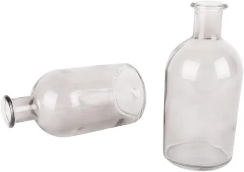 Vista 8 de Koyal Wholesale Juego de 6 mini jarrones de cristal para centros de mesa, bodas y decoración del hogar, pequeñas botellas decorativas para flores