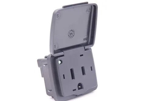 Vista 4 de Toma de corriente eléctrica BC3Z-19N236-A - DC AC 110V 150W Socket Dash Console 2011-2016 Superduty 2011 2012 2013 2014 F150 Expedition Navigator