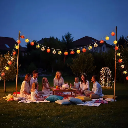 Vista 6 de Bencailor Tira de luces deportivas de 5 pies para decoración de fiestas