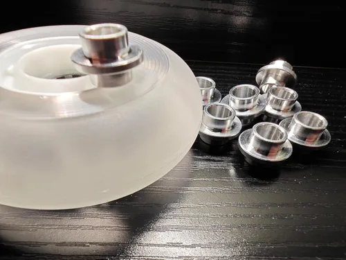 Vista 6 de 32 piezas de buje de aluminio duradero para patines en línea, patines de ruedas, patinetas, longboards para tornillos de 0.315 pulgadas