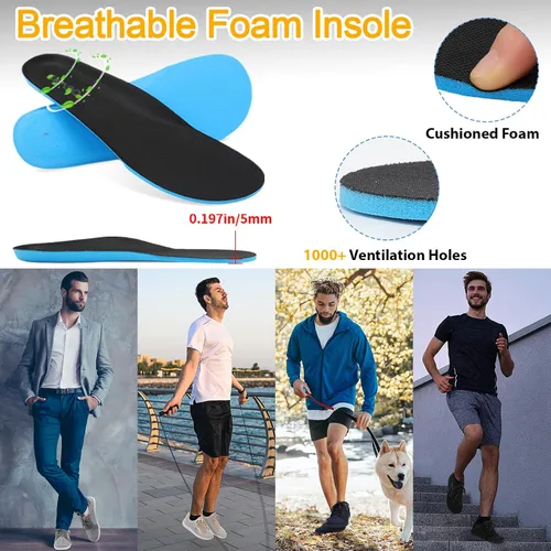 Vista 7 de Zapatos para caminar descalzos para hombre, puntera ancha, sin caída, minimalistas, cómodos, zapatos casuales para gimnasio, conducir oficina