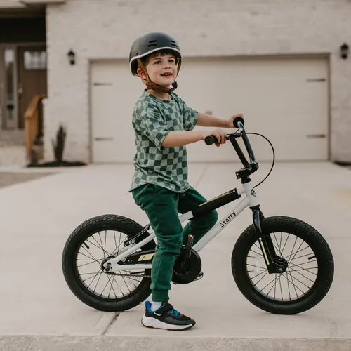Vista 8 de cubsala Bicicleta para niños de 12, 14, 16, 18 pulgadas, estilo BMX, con ruedas de entrenamiento, freno para niños de 2 a 10 años, varios