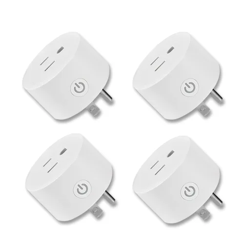 Vista 8 de Mini enchufe inteligente WiFi con control de voz remoto y Alexa, funciona con Google Assistant IFTTT, aplicación inteligente Tuya con temporizador