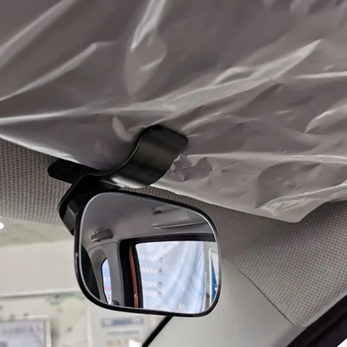 Vista 7 de Espejo retrovisor universal para interior de automóvil, espejo convexo de gran ángulo para bebé, espejos retrovisores con clip para ver a