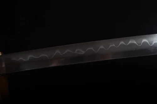 Vista 5 de Katanas japonesas de tres clips de acero, espadas japonesas hechas a mano de espiga completa de 41 pulgadas, espadas funcionales Catana