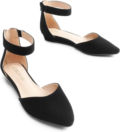 Vista 2 de Dream Pairs - Zapatos de plataforma baja con correa en el tobillo para mujer