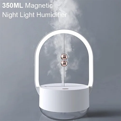Vista 4 de Humidificadores para dormitorio, humidificador de 11.8 fl oz, humidificador recargable por USB, generador de niebla de aire inalámbrico, difusor