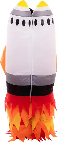 Vista 4 de Spooktacular - Disfraz inflable unisex para niños, disfraz inflable de Halloween con cohete