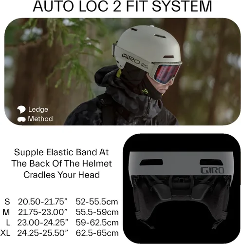 Vista 8 de Giro Ledge MIPS - Casco de esquí de ajuste asiático, casco de snowboard para hombres, mujeres y jóvenes