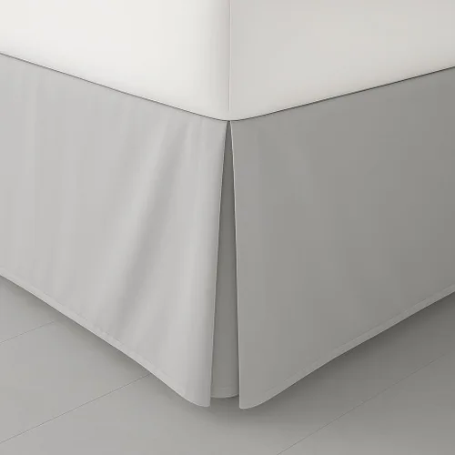 Vista 10 de LUX Décor Falda de Cama King de 16 Pulgadas de Caída - Falda de Cama Plisada de Microfibra Cepillada - Fácil Ajuste, Resistente a Arrugas y Negro