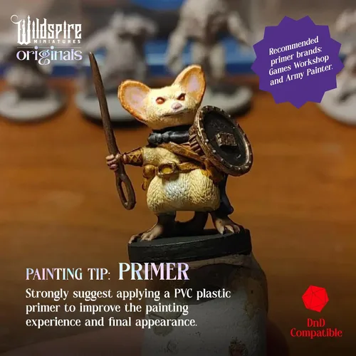 Vista 6 de Wildspire Heroes, NPC Animal Companions & Troll King para miniaturas DND a granel 1.102 in DND Minis Calabozos y Dragones Miniaturas D&D Miniaturas