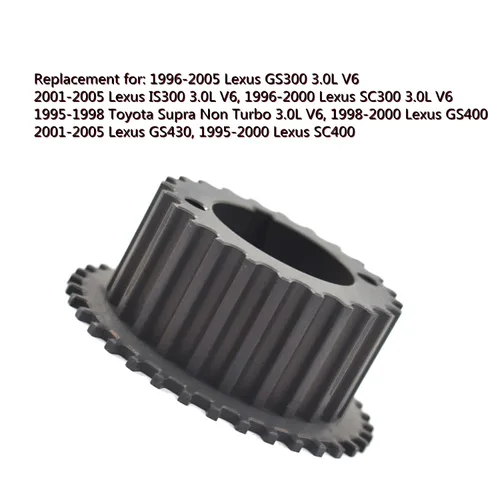 Vista 3 de marddpair Reemplazo de la polea de distribución del cigüeñal 1352146040 para Toyota Supra Lexus GS300 GS400 GS430 IS300 IS300 SC300 SC400 SC400