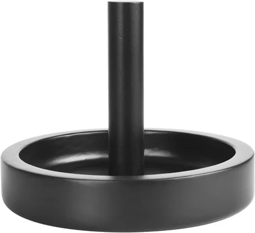 Vista 2 de Soporte de tiza de cono de talco de cono de madera para mesa de billar/billar Negro