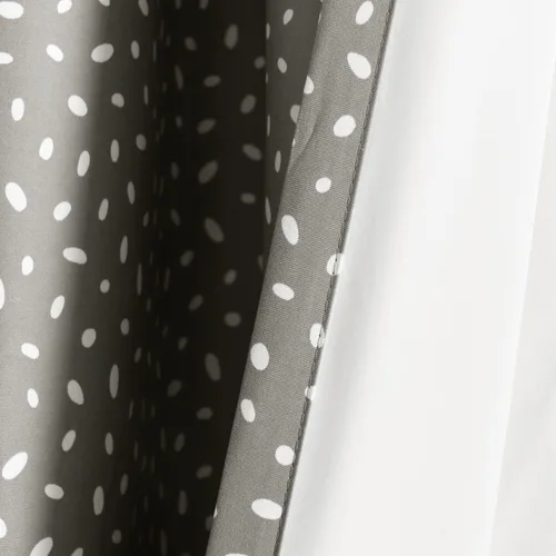 Vista 5 de Lush Decor Pixie Fox Geo - Panel de cortina opaca para ventana, panel individual, 52 pulgadas de ancho x 84 pulgadas de largo, gris oscuro, cortinas