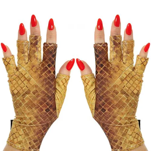 Vista 53 de ManiGlovz - Guantes de uñas originales con protección UPF 50+ UV Manicura de gel y guantes anti UV sin dedos para mujeres Se pueden utilizar