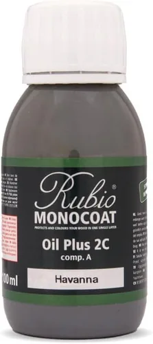 Vista 139 de Rubio Monocoat Muestra de Tinte y Acabado para Madera - Niebla 5% Aceite Plus Parte A Aceite de linaza para madera de secado rápido y ecológico