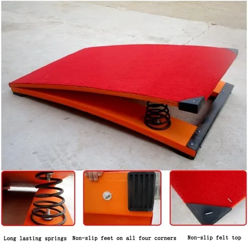 Vista 3 de GRRICEPL Escalera de gimnasia junior, trampolín para niños con 2 resortes para principiantes, para interiores y exteriores, equipo deportivo